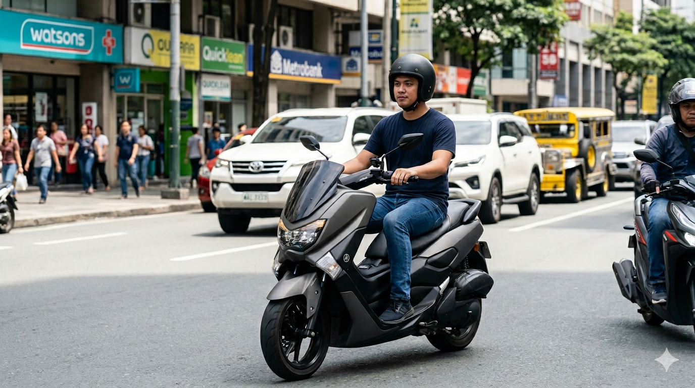 filipino-rider-nmax-makati-traffic